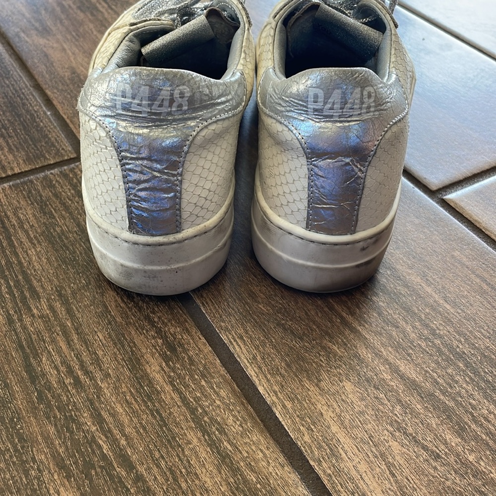 Thea Python Roccia White Leather Platform Sneaker… - image 4